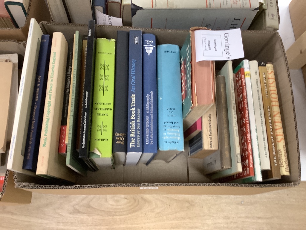 Books About Books; including some bibliographies, approx. 80 books and 55 pamphlets